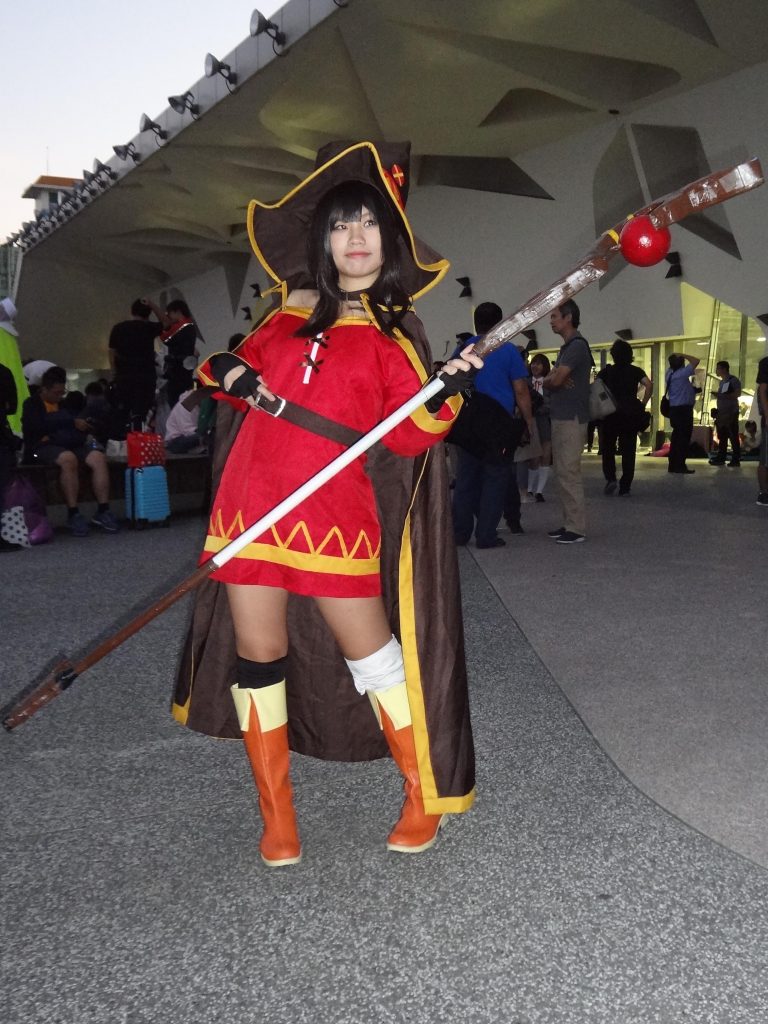 The series Konosuba features her as one of its main characters.

